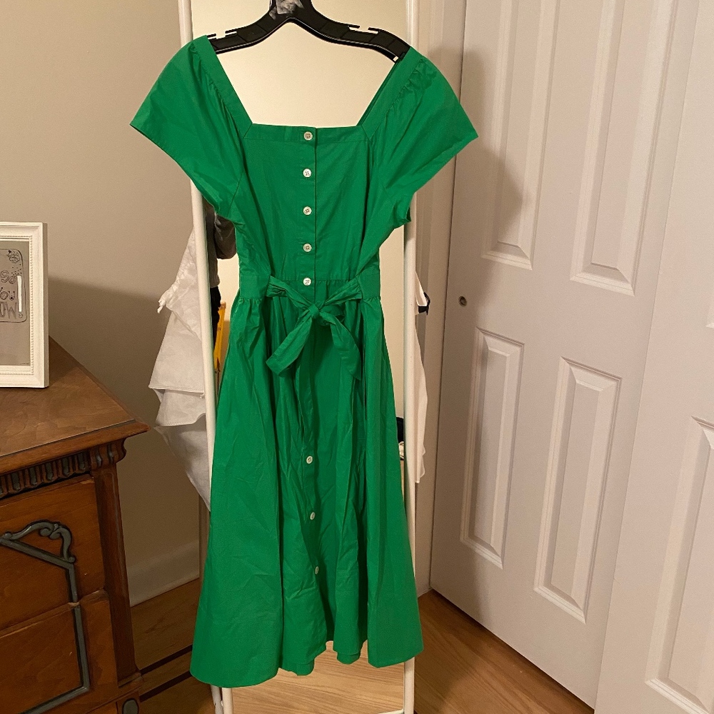 J. Crew Green Belted Shirt-Dress (NWT)